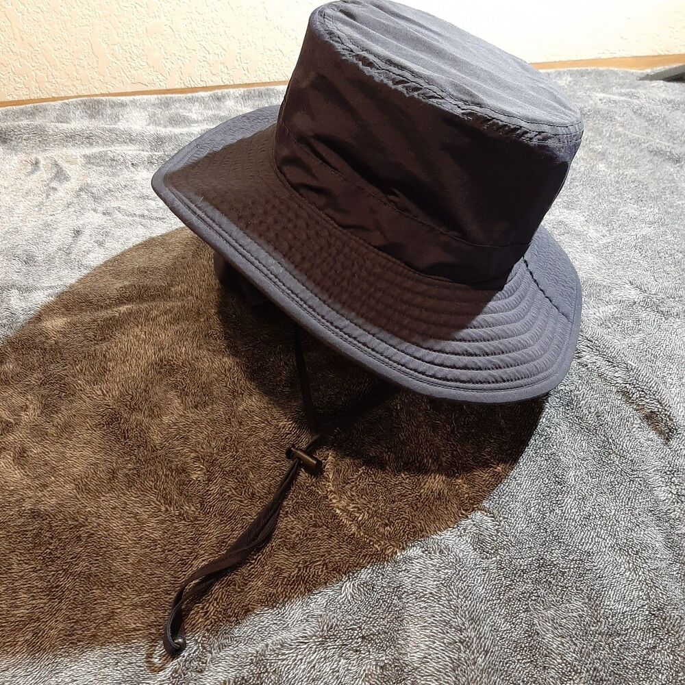 Kathmandu Bucket Hat Mens One Dark Grey Hiking Outdoor Adjustable UPF50+ No Fly